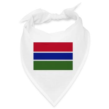 Gambische Flagge - Bandana - Weiß - Vorne