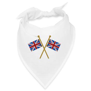 Flagge Großbritanniens - Bandana - Weiß - Vorne