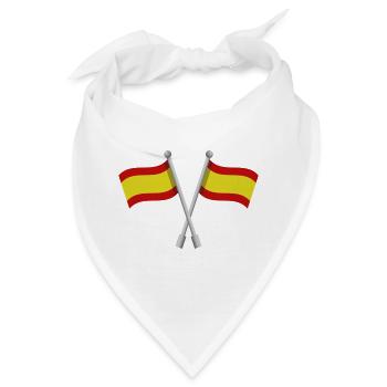 Spanische Flagge - Bandana - Weiß - Vorne