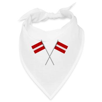 Flagge von Lettland - Bandana - Weiß - Vorne