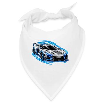 Future Auto Silber – Neon Speed - Bandana - Weiß - Vorne