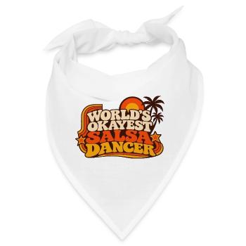 Worlds Okayest Salsa Dancer - Bandana - Weiß - Vorne