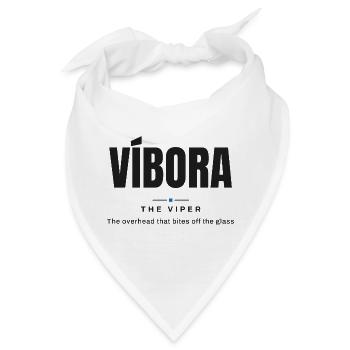 Víbora — Die Viper | Echtes Padel-Vokabular - Bandana - Weiß - Vorne