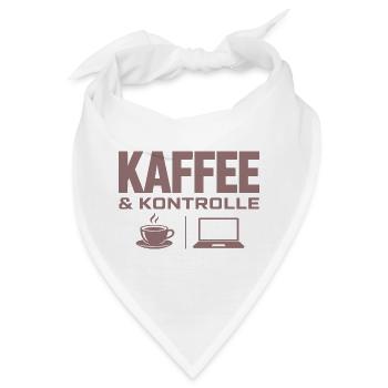 Kaffee & Kontrolle Tech-Motiv - Bandana - Weiß - Vorne