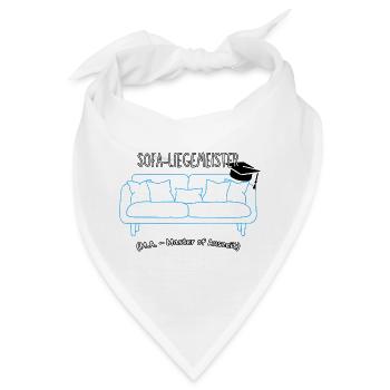 Sofa-Liegemeister: Master der Auszeit - Bandana - Weiß - Vorne