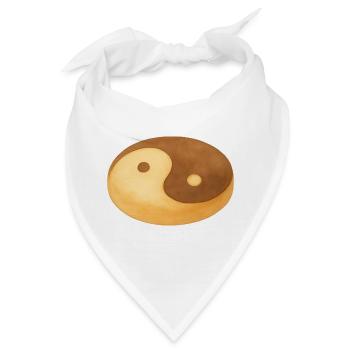 Yin-Yang-Keks - Bandana - Weiß - Vorne