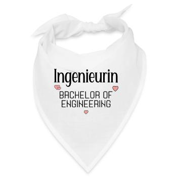 Studium Ingenieurwissenschaften Ingenieurin - Bandana - Weiß - Vorne