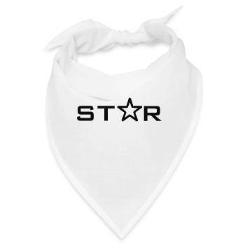star - Bandana - Weiß - Vorne