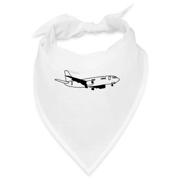 Flugzeug - Bandana - Weiß - Vorne