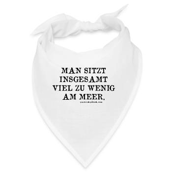 Am Meer - Bandana - Weiß - Vorne