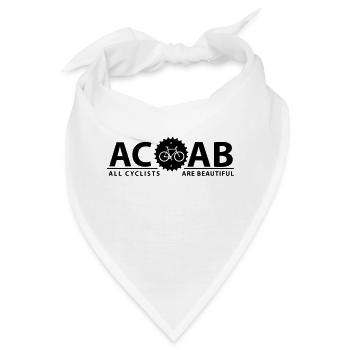 ACAB ALL CYCLISTS - Bandana - Weiß - Vorne