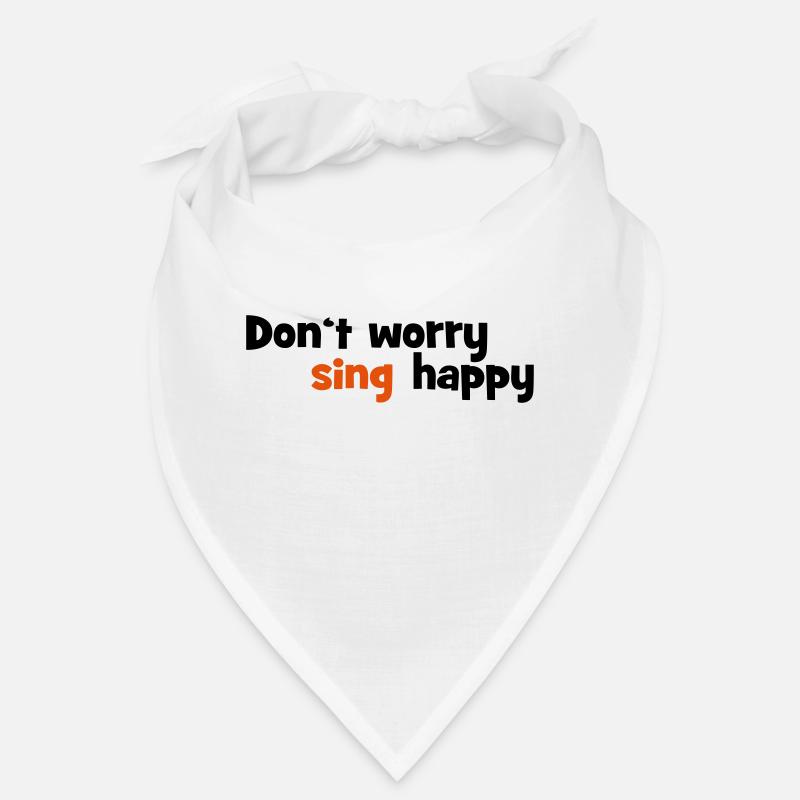 singen - Bandana - Weiß