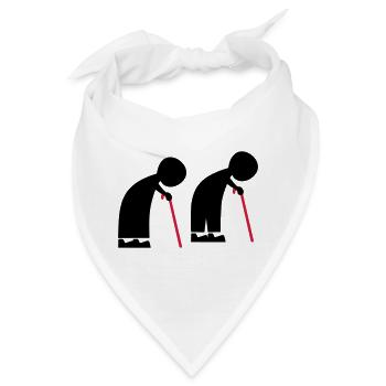 Menschen - Bandana - Weiß - Vorne