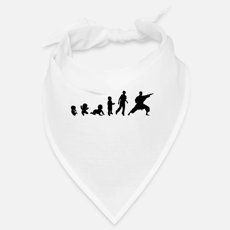 Evolution Mensch Männer Sport Karate Bandana