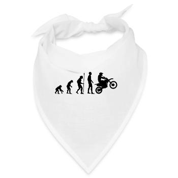 Motorrad Evolution - Bandana - Weiß - Vorne