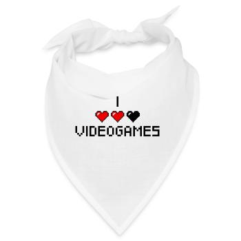 I love videogames - Bandana - Weiß - Vorne