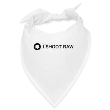 I shoot raw - Bandana - Weiß - Vorne