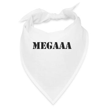 Mega - Bandana - Weiß - Vorne
