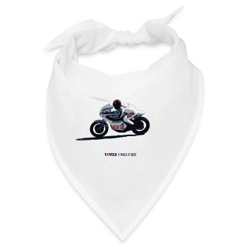 Geschwindigkeitsrekord - Bandana - Weiß - Vorne