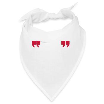 quotes quotation - Bandana - Weiß - Vorne