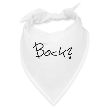 Bock? - Bandana - Weiß - Vorne