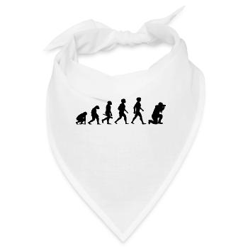 Evolution Photograf Fotograf Photoapparat Kamera - Bandana - Weiß - Vorne