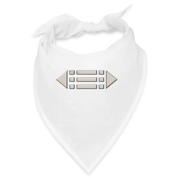 Amulett Atlantis - Schutz Symbol, Ring Atlanter / - Bandana - Weiß - Vorne