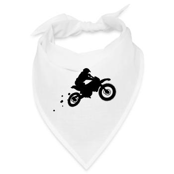 Motorrad motor bike - Bandana - Weiß - Vorne