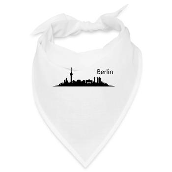 BERLIN MOTIVE – BERLIN SKYLINE – City of Berlin De - Bandana - Weiß - Vorne