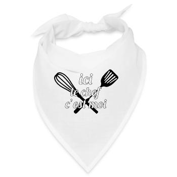 Ici le Chef, c'est moi ! - Bandana - Weiß - Vorne
