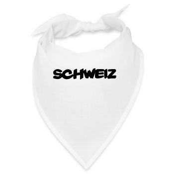 Schweiz - Bandana - Weiß - Vorne