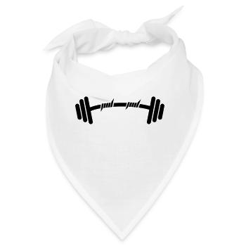 Bodybuilder - Bandana - Weiß - Vorne