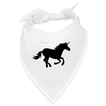 Galoppierendes Einhorn - Bandana - Weiß - Vorne