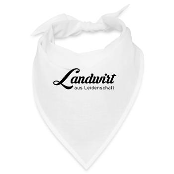 Landwirt aus Leidenschaft - Bandana - Weiß - Vorne