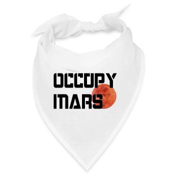 OCCUPY MARS - Bandana - Weiß - Vorne