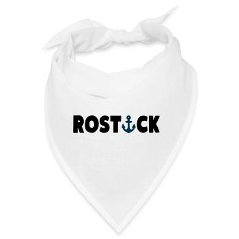 ROSTOCK Hansestadt Anker - Bandana - Weiß - Vorne