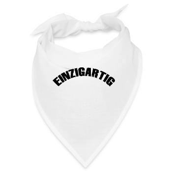 einzigartig - Bandana - Weiß - Vorne