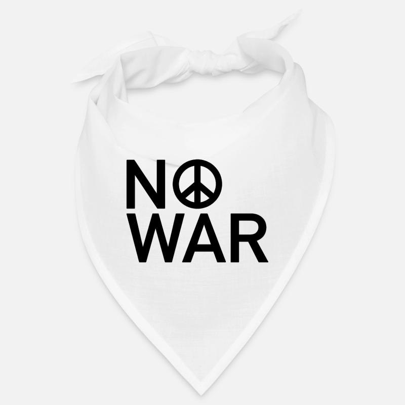 NO WAR Peace Sign Statement Bandana
