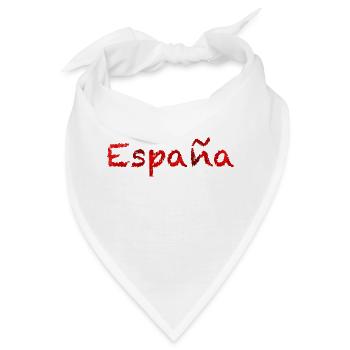 Spanien - Bandana - Weiß - Vorne