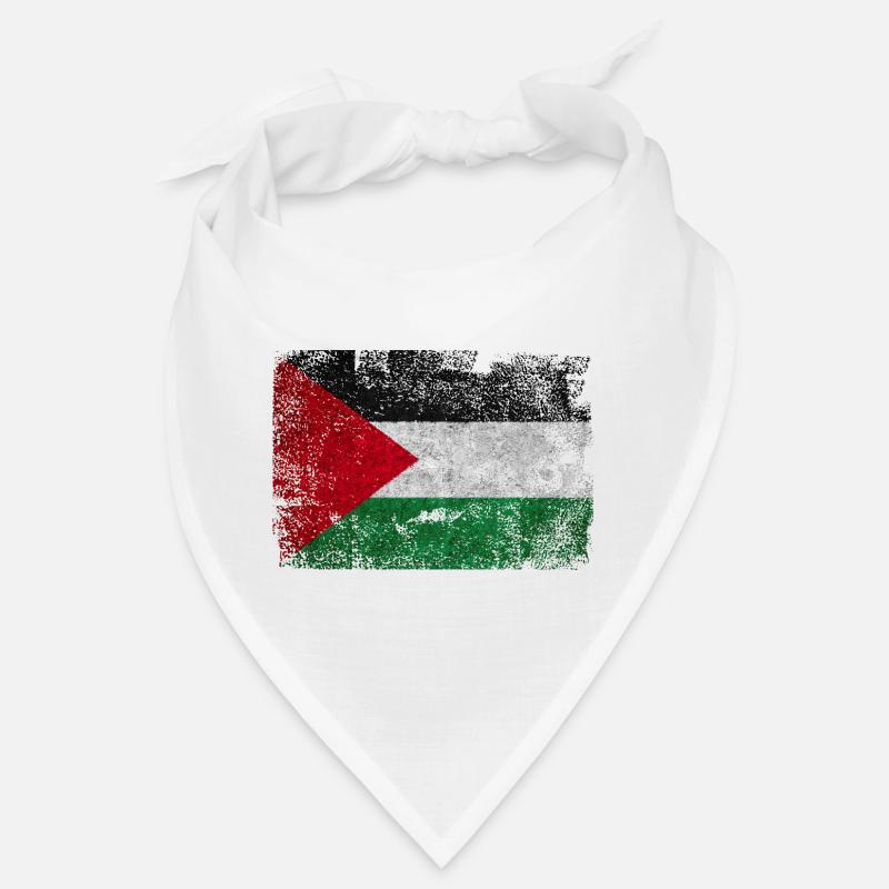 Texture grunge du drapeau palestinien Bandana