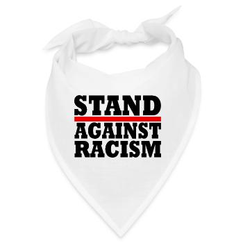 Stand against racism - Bandana - Weiß - Vorne