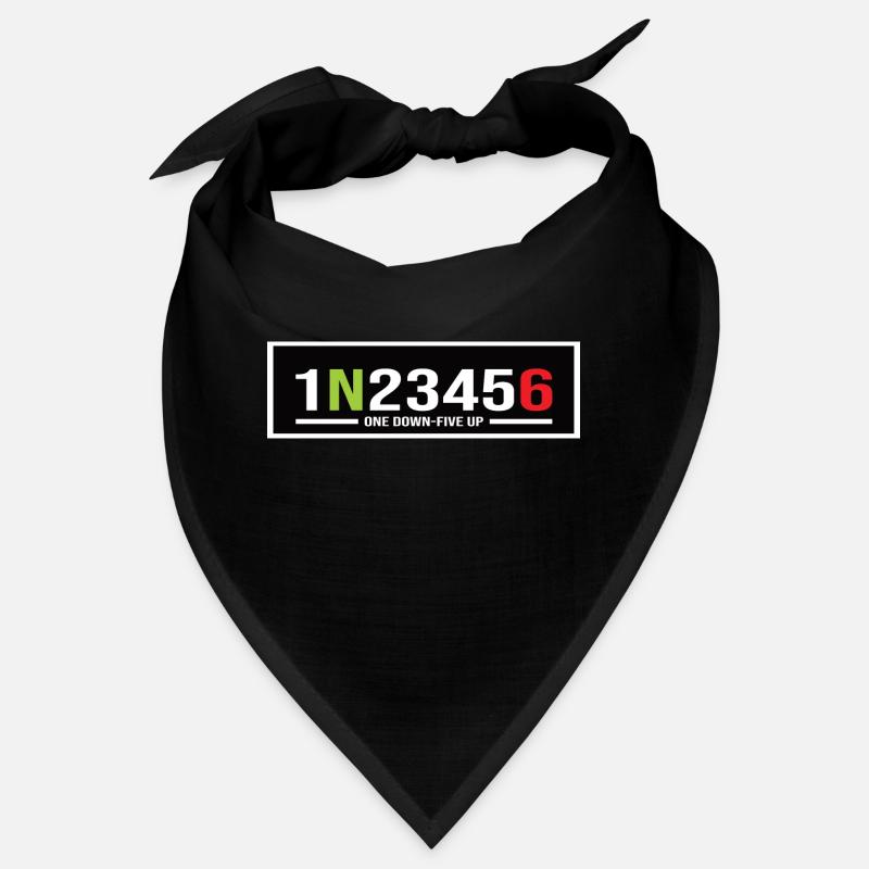 Motorrad Gänge 1N23456 One Down-Five Up Bandana