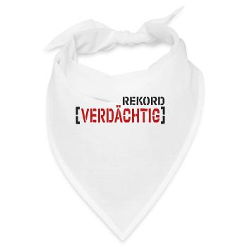 Rekord Verdächtig - Bandana - Weiß - Vorne
