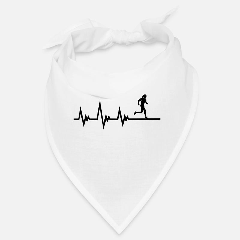 Course à pied, pouls ECG du coureur, rythme cardiaque Bandana