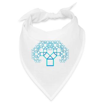 pythagoras tree - Bandana - Weiß - Vorne