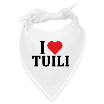 T-Shirt Io amo Tuili T-Shirt Sardinien - Bandana - Weiß - Vorne