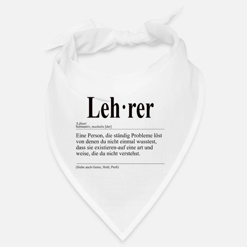Lehrer Lustige Berufs Definition Bandana