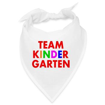 Team kindergarten - Bandana - Weiß - Vorne