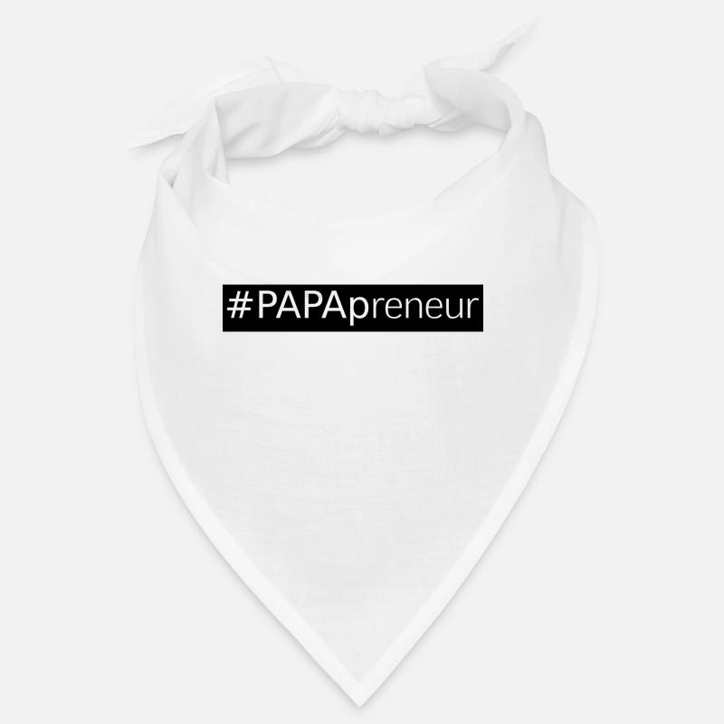 #Papapreneur Noir Blanc Hashtag PaPa Entrepreneur Bandana