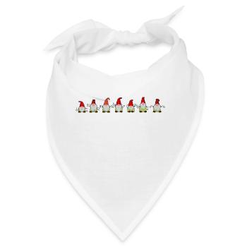 7 Gartenzwerge - Bandana - Weiß - Vorne
